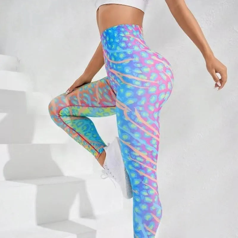 Flexéa 3D Tie-Dye Push-Up Leggings